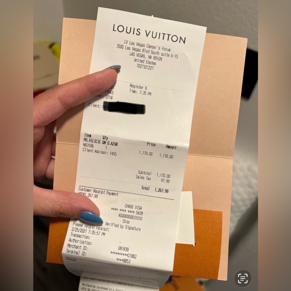 LV Damier Azur Felicie Crossbody Pouchette - Picture 10 of 10